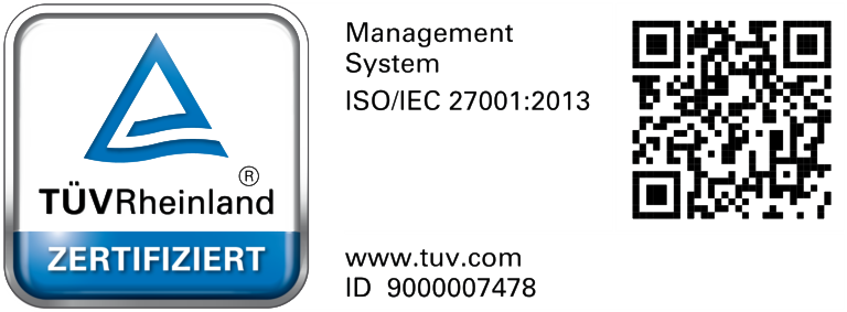 TÜV ISO certification badge for Spherity